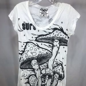 Sure Design brand magic mushroom long tee / tunic